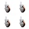 Service Caster 5 Inch Maroon Poly Wheel Swivel 7/8 Inch Square Stem Caster Set with Brake SCC SCC-SQ20S514-PPUB-MRN-TLB-78-4 - alternate 1